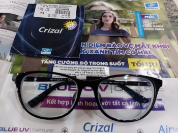 Mắt kính Essilor Crizal Sapphire Blue UV 1.67